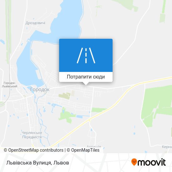 Карта Львівська Вулиця