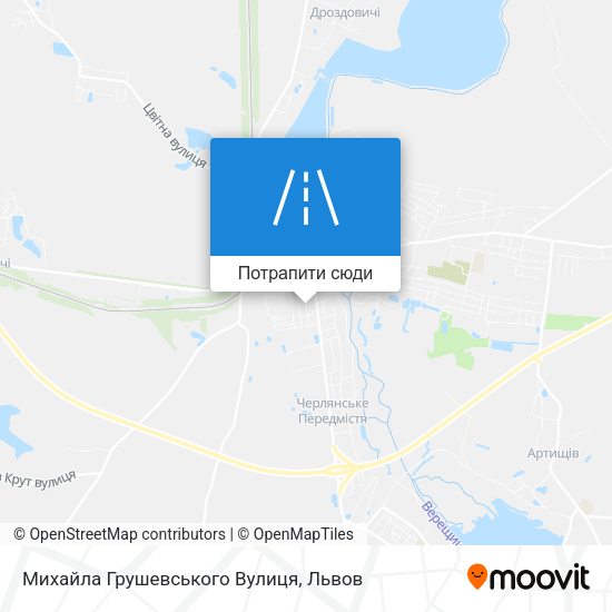 Карта Михайла Грушевського Вулиця