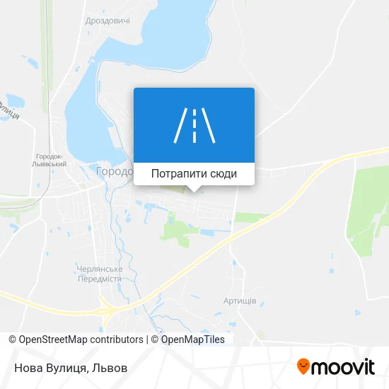 Карта Нова Вулиця