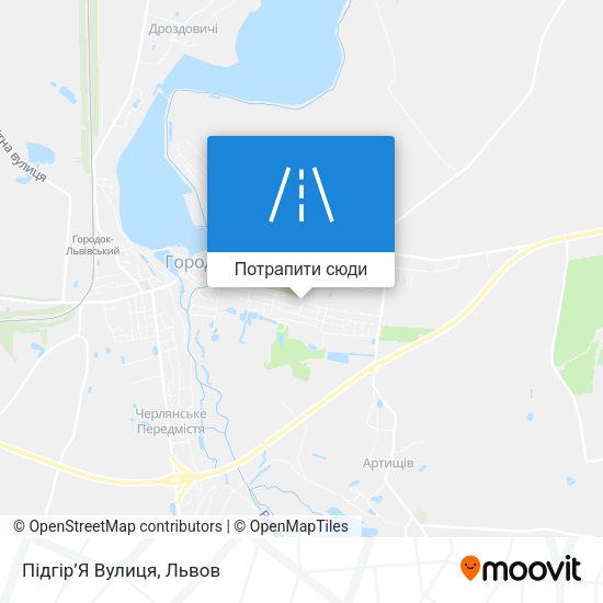 Карта Підгір’Я Вулиця