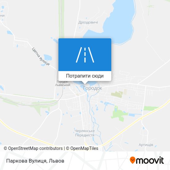 Карта Паркова Вулиця