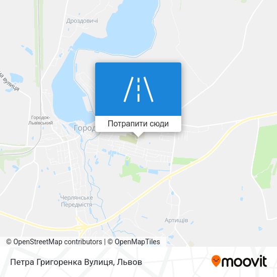 Карта Петра Григоренка Вулиця