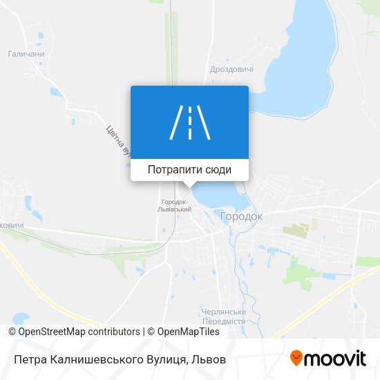 Карта Петра Калнишевського Вулиця