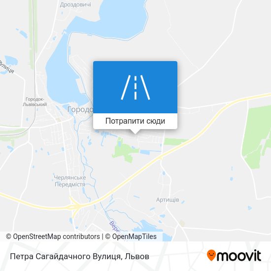 Карта Петра Сагайдачного Вулиця
