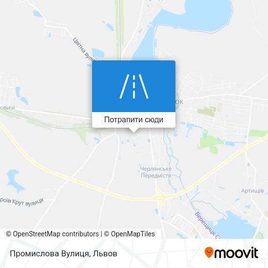 Карта Промислова Вулиця