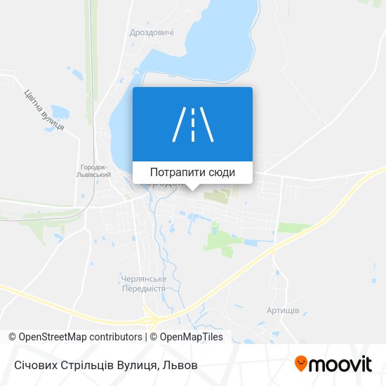 Карта Січових Стрільців Вулиця