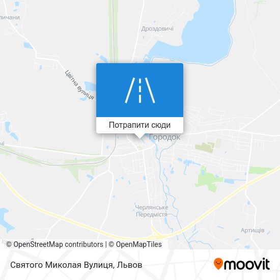 Карта Святого Миколая Вулиця