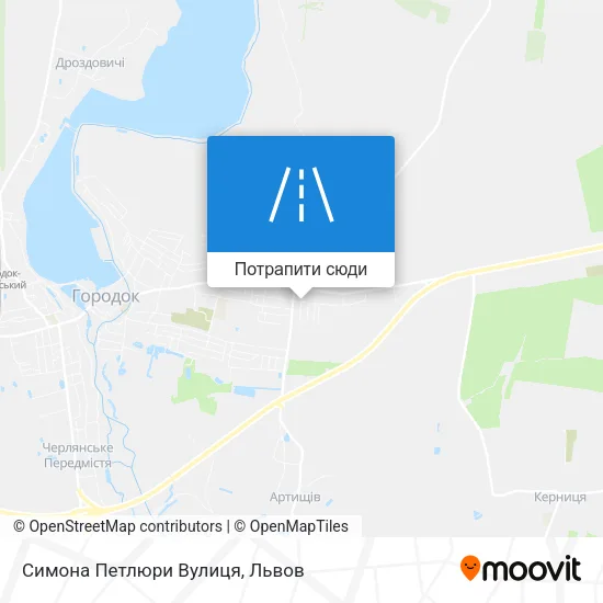 Карта Симона Петлюри Вулиця