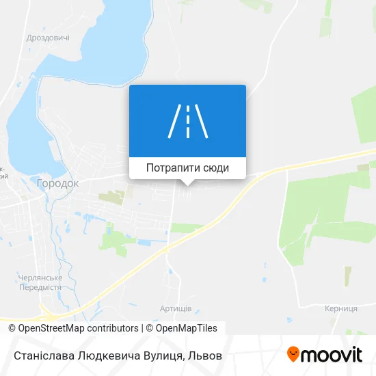 Карта Станіслава Людкевича Вулиця