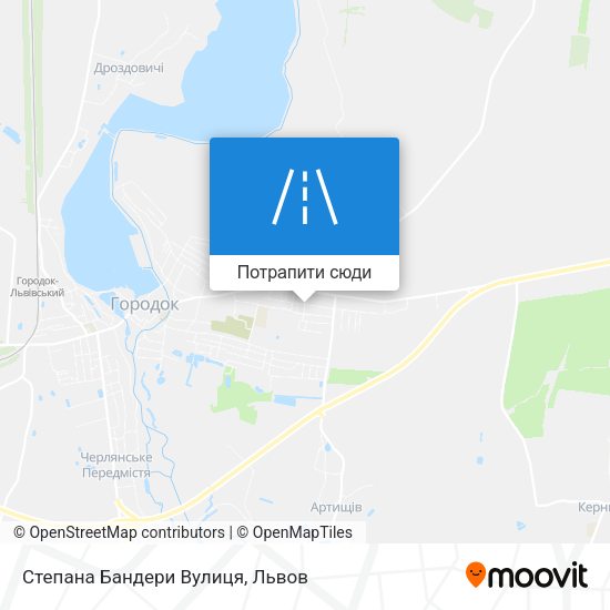 Карта Степана Бандери Вулиця