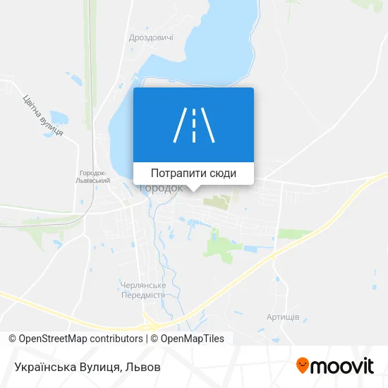 Карта Українська Вулиця