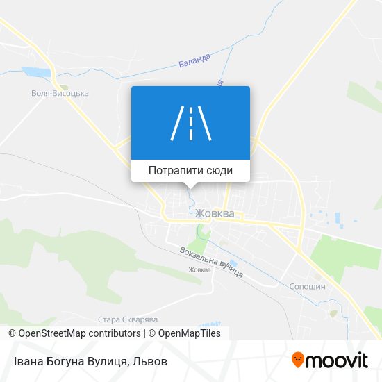 Карта Івана Богуна Вулиця