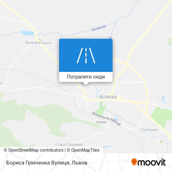 Карта Бориса Грінченка Вулиця