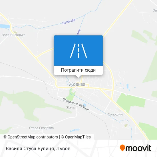 Карта Василя Стуса Вулиця