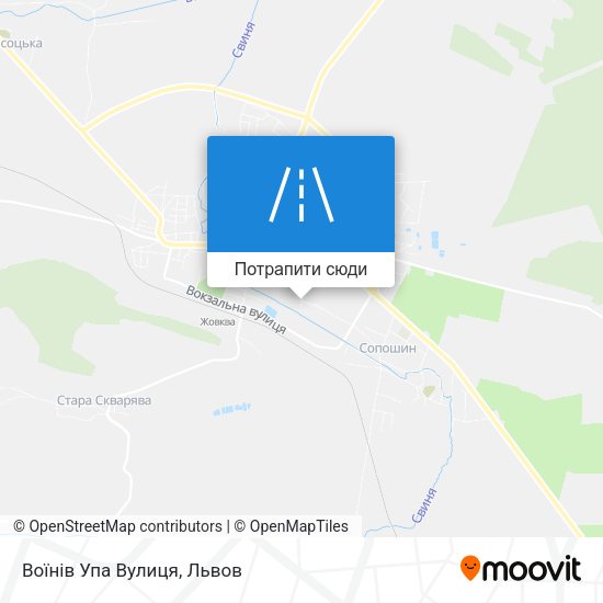 Карта Воїнів Упа Вулиця