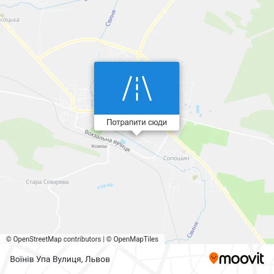 Карта Воїнів Упа Вулиця