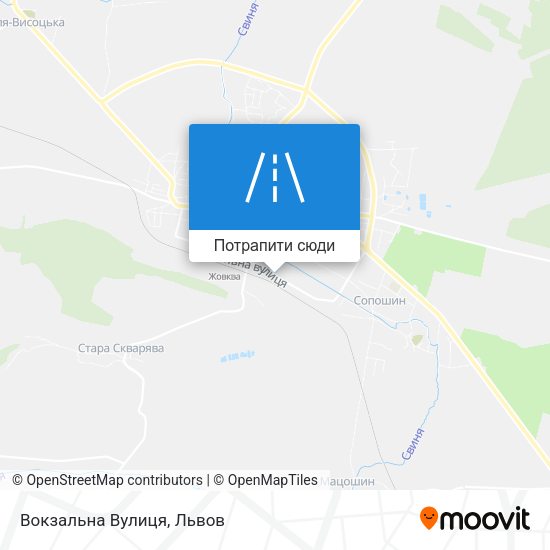 Карта Вокзальна Вулиця