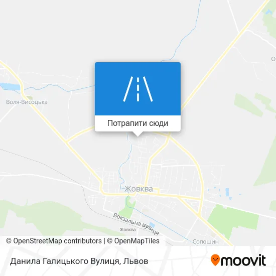 Карта Данила Галицького Вулиця