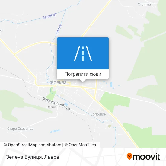 Карта Зелена Вулиця