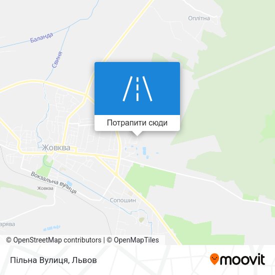 Карта Пільна Вулиця