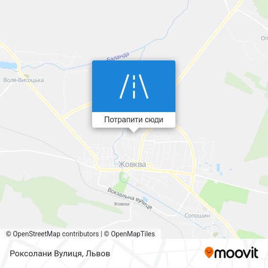 Карта Роксолани Вулиця