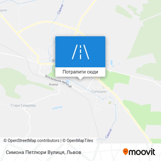 Карта Симона Петлюри Вулиця