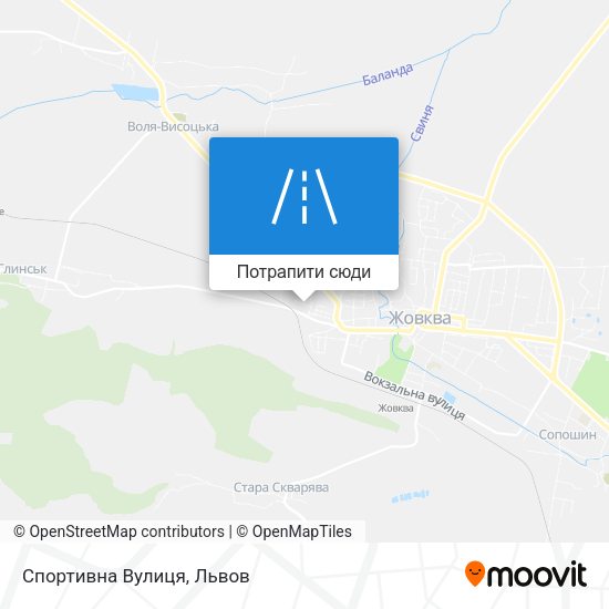 Карта Спортивна Вулиця