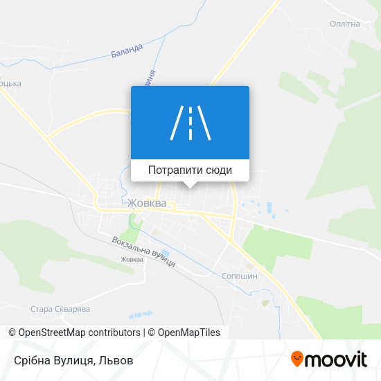 Карта Срібна Вулиця
