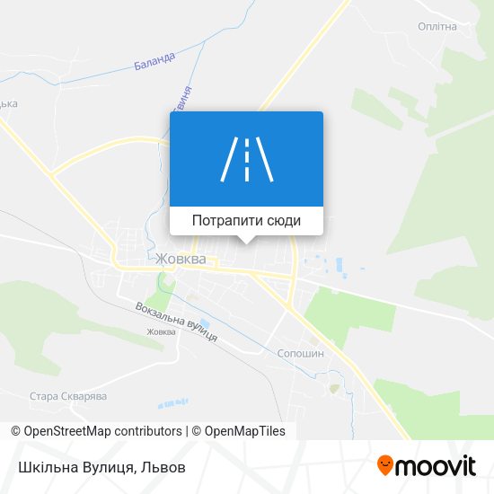 Карта Шкільна Вулиця