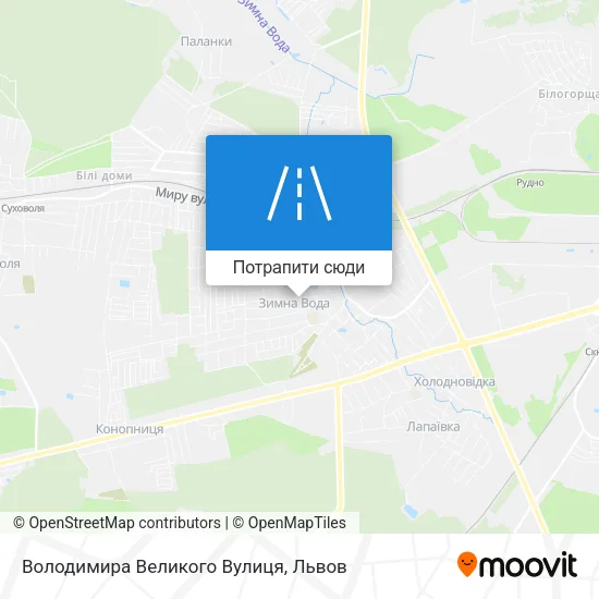 Карта Володимира Великого Вулиця