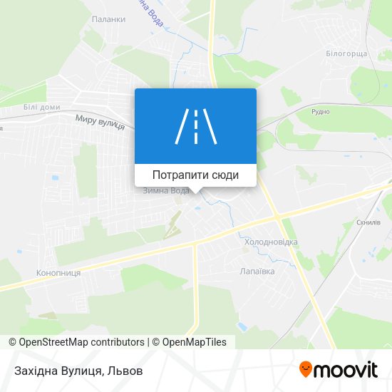 Карта Західна Вулиця