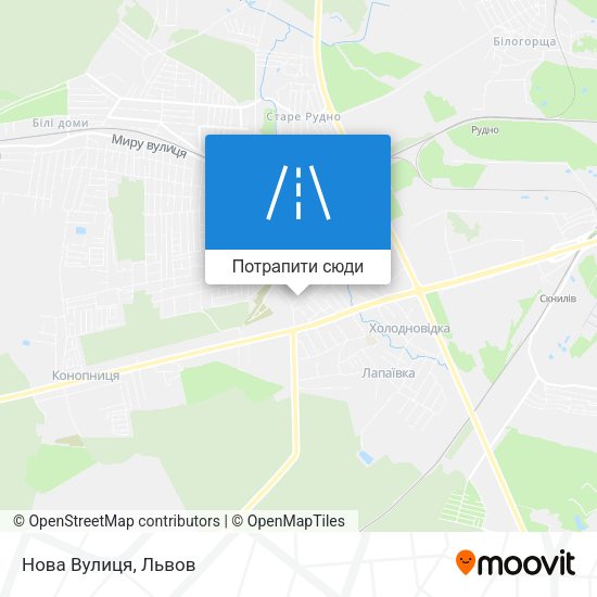Карта Нова Вулиця