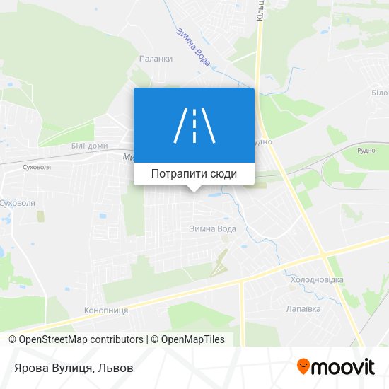 Карта Ярова Вулиця