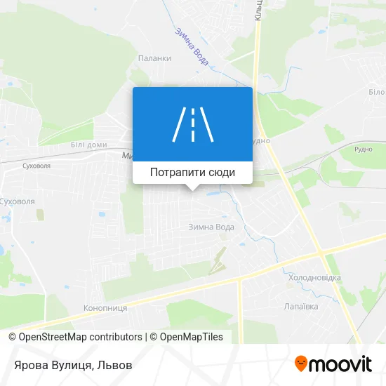 Карта Ярова Вулиця