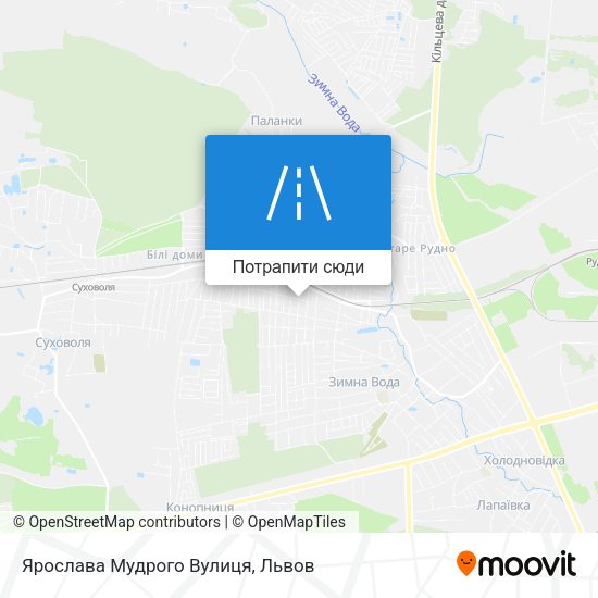 Карта Ярослава Мудрого Вулиця
