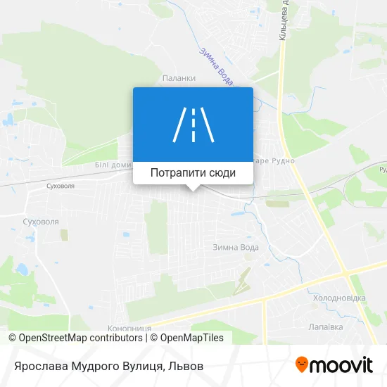 Карта Ярослава Мудрого Вулиця