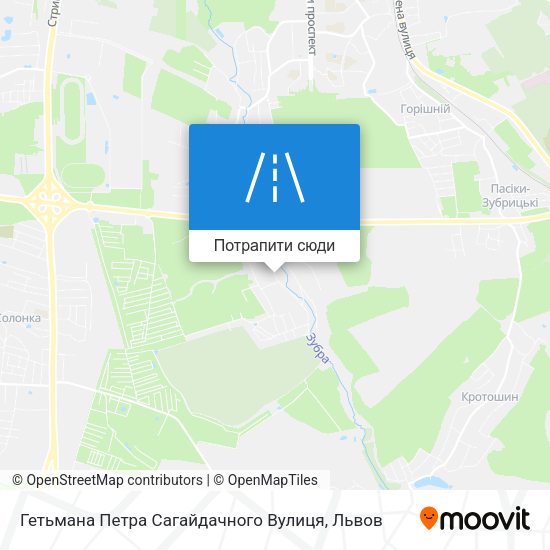Карта Гетьмана Петра Сагайдачного Вулиця