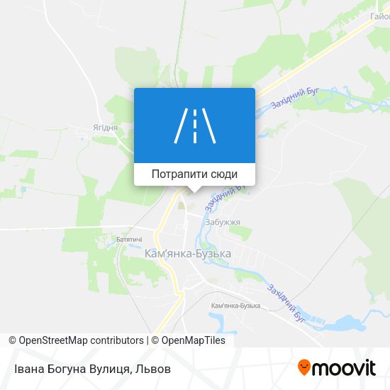 Карта Івана Богуна Вулиця