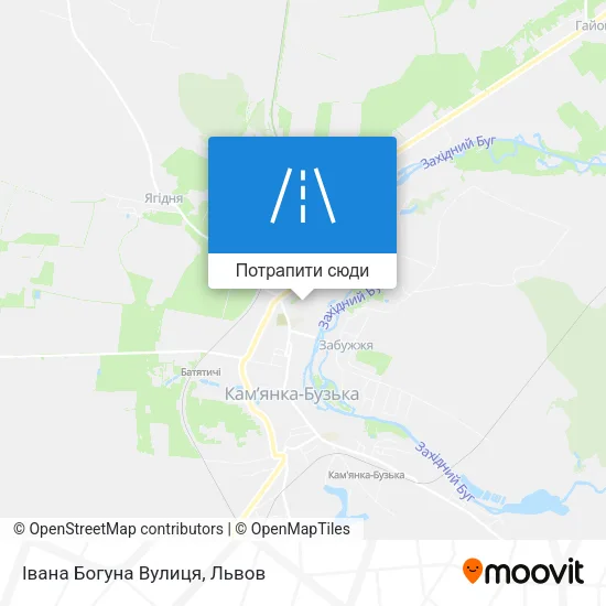 Карта Івана Богуна Вулиця