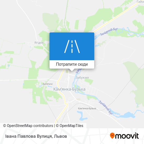 Карта Івана Павлова Вулиця
