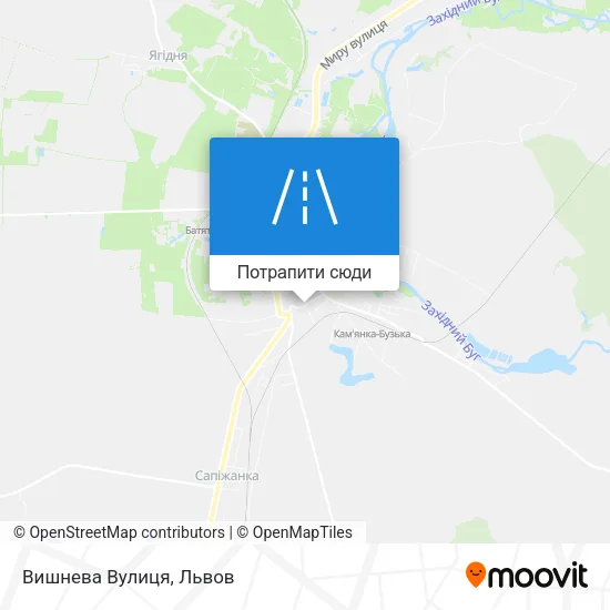 Карта Вишнева Вулиця