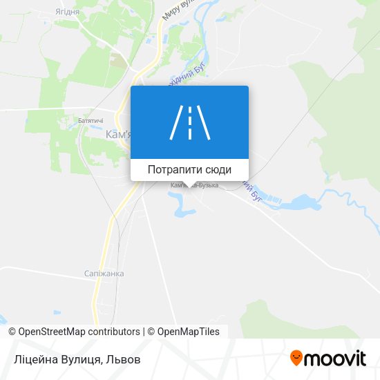 Карта Ліцейна Вулиця
