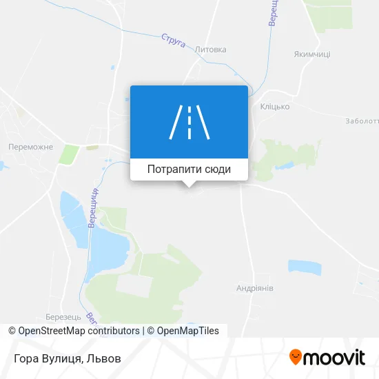 Карта Гора Вулиця