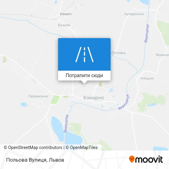 Карта Польова Вулиця