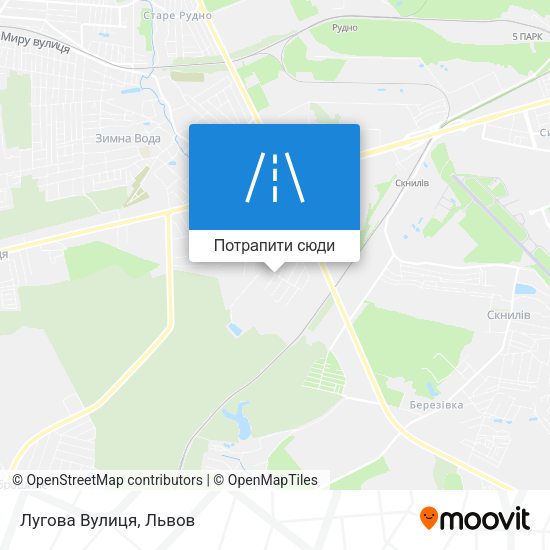 Карта Лугова Вулиця
