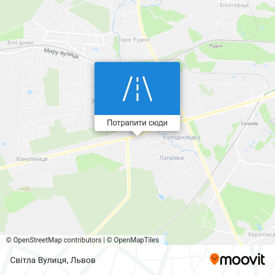 Карта Світла Вулиця