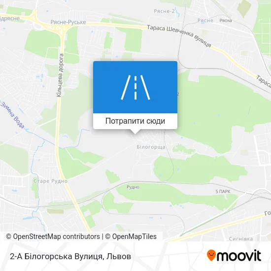 Карта 2-А Білогорська Вулиця
