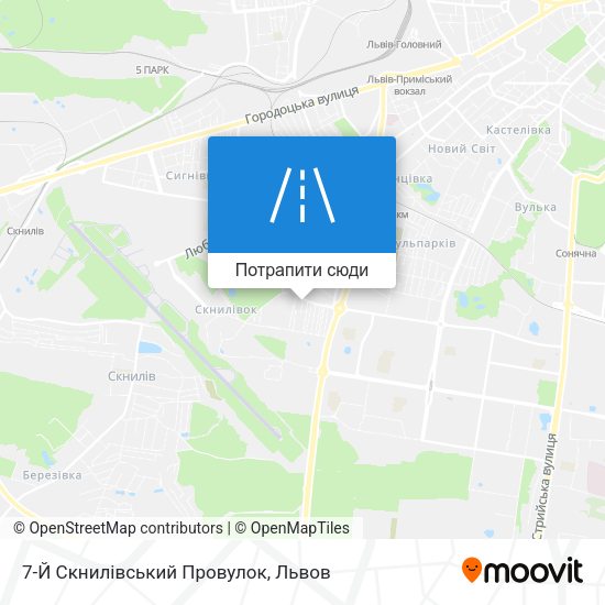 Карта 7-Й Скнилівський Провулок