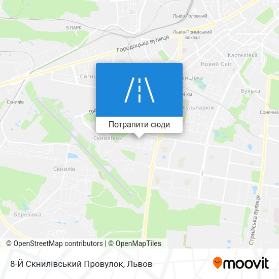 Карта 8-Й Скнилівський Провулок