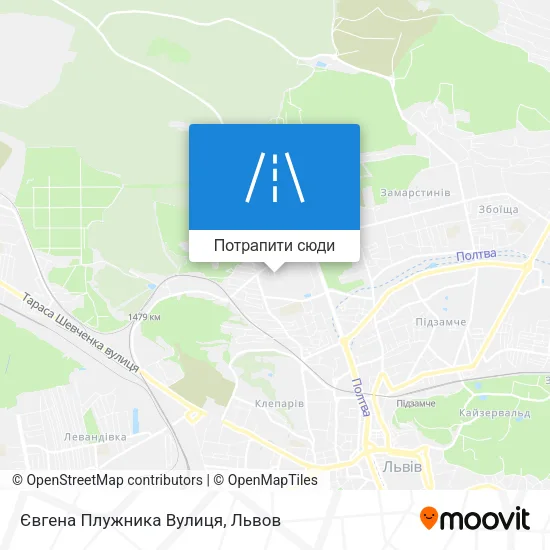 Карта Євгена Плужника Вулиця